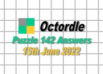Daily Octordle 142 - 15th June 2022