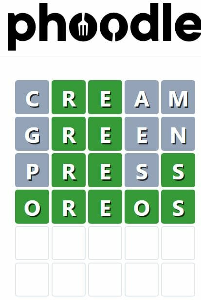 Daily Phoodle Answer 41 - 18th June 2022
