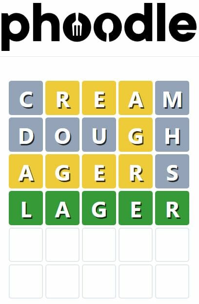 Daily Phoodle Answer 42 - 19th June 2022