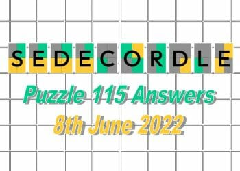 Daily Sedecordle 115 - June 8th 2022