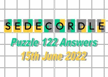 Daily Sedecordle 122 Answer - June 15th 2022