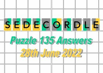 Daily Sedecordle 135 - 28th June 2022