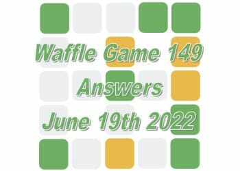 Daily Waffle Game - June 19th 2022