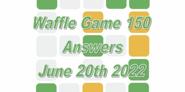 Daily Waffle Game - June 20th 2022