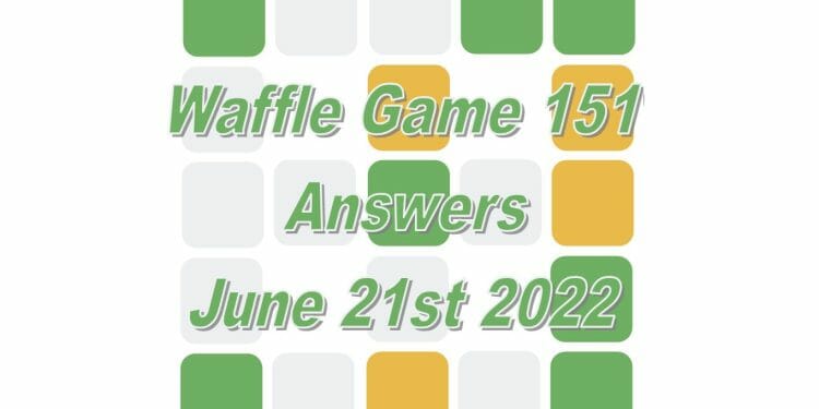 Daily Waffle Game - June 21st 2022