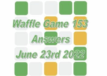 Daily Waffle Game - June 23rd 2022