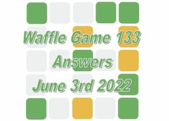 Daily Waffle Game - June 3rd 2022