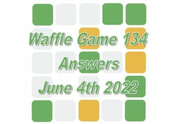 Daily Waffle Game - June 4th 2022