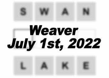 Daily Weaver Answers - 1st July 2022