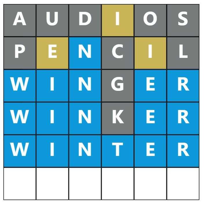 Daily Word Hurdle #275 Morning Answer - 5th June 2022
