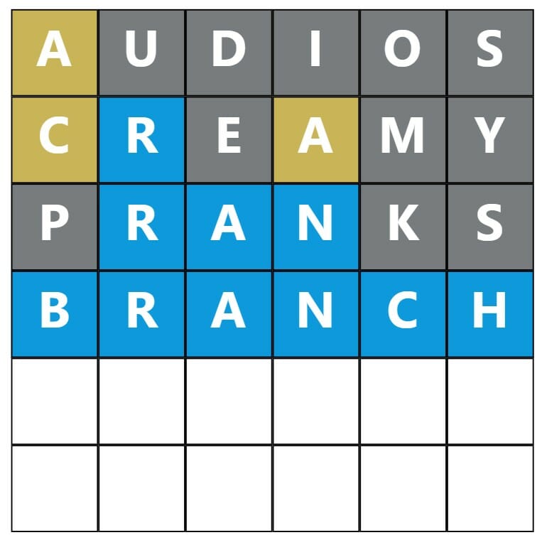 Daily Word Hurdle #277 Morning Answer - 6th June 2022