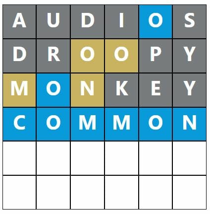 Daily Word Hurdle #303 Morning Answer - 19th June 2022