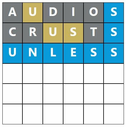 Daily Word Hurdle #305 Morning Answer - 20th June 2022