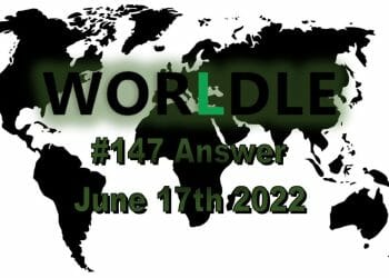 Daily Worldle 147 - June 17th 2022
