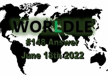 Daily Worldle 148 - June 18th 2022