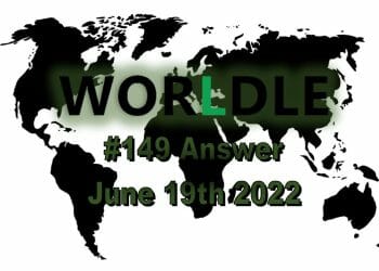 Daily Worldle 149 - June 19th 2022