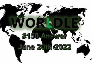 Daily Worldle 150 - June 20th 2022