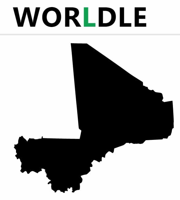 Daily Worldle Country 144 - June 14th 2022