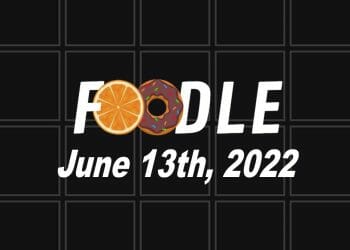 Foodle Answer Today - 13th June 2022