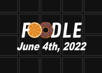 Foodle Answer Today - 4th June 2022