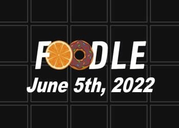Foodle Answer Today - 5th June 2022