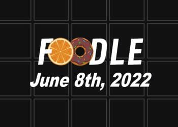 Foodle Answer Today - 8th June 2022