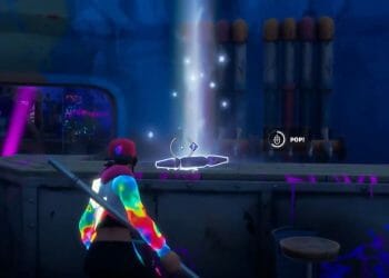 Interact with party poppers in Rave Cave Fortnite