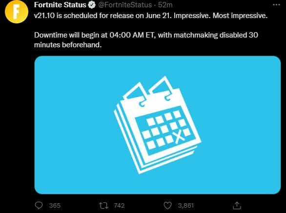 Is Fortnite Down June 21 2022