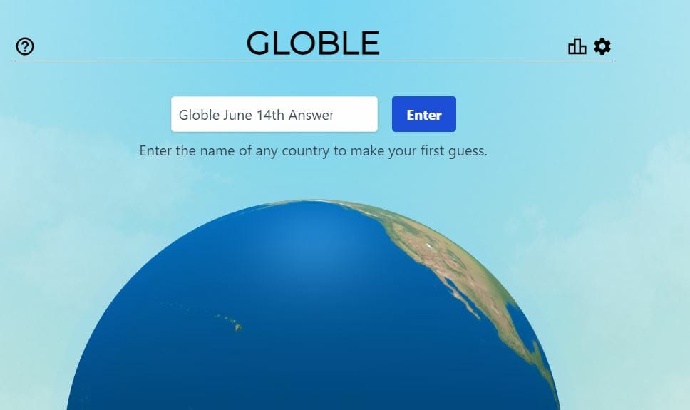 June 14th Globle World Game Answer Today Hint