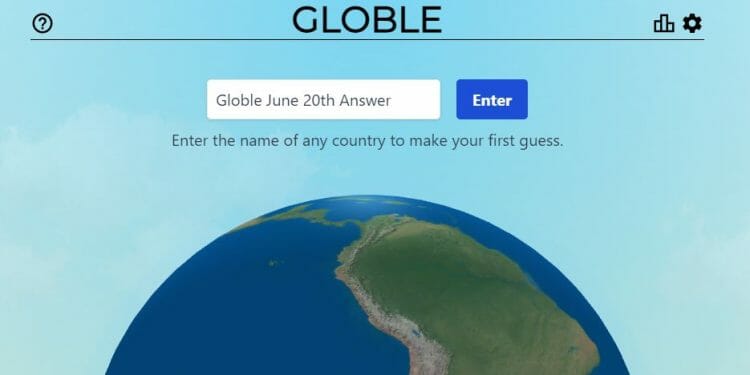 June 20th Globle World Game Answer Today Hint