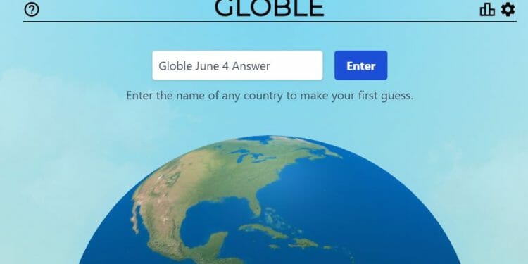 June 4th Globle World Game Answer Today Hint