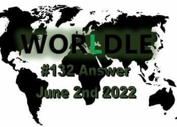 Worldle 132 - June 2nd 2022