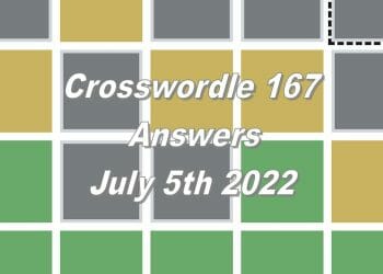 Daily Crosswordle 167 - 5th July 2022