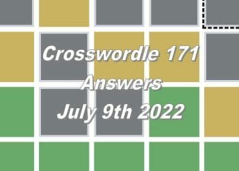 Daily Crosswordle 171 - 9th July 2022