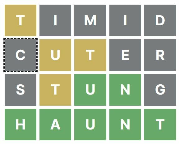Daily Crosswordle 176 Answer - 14th July 2022