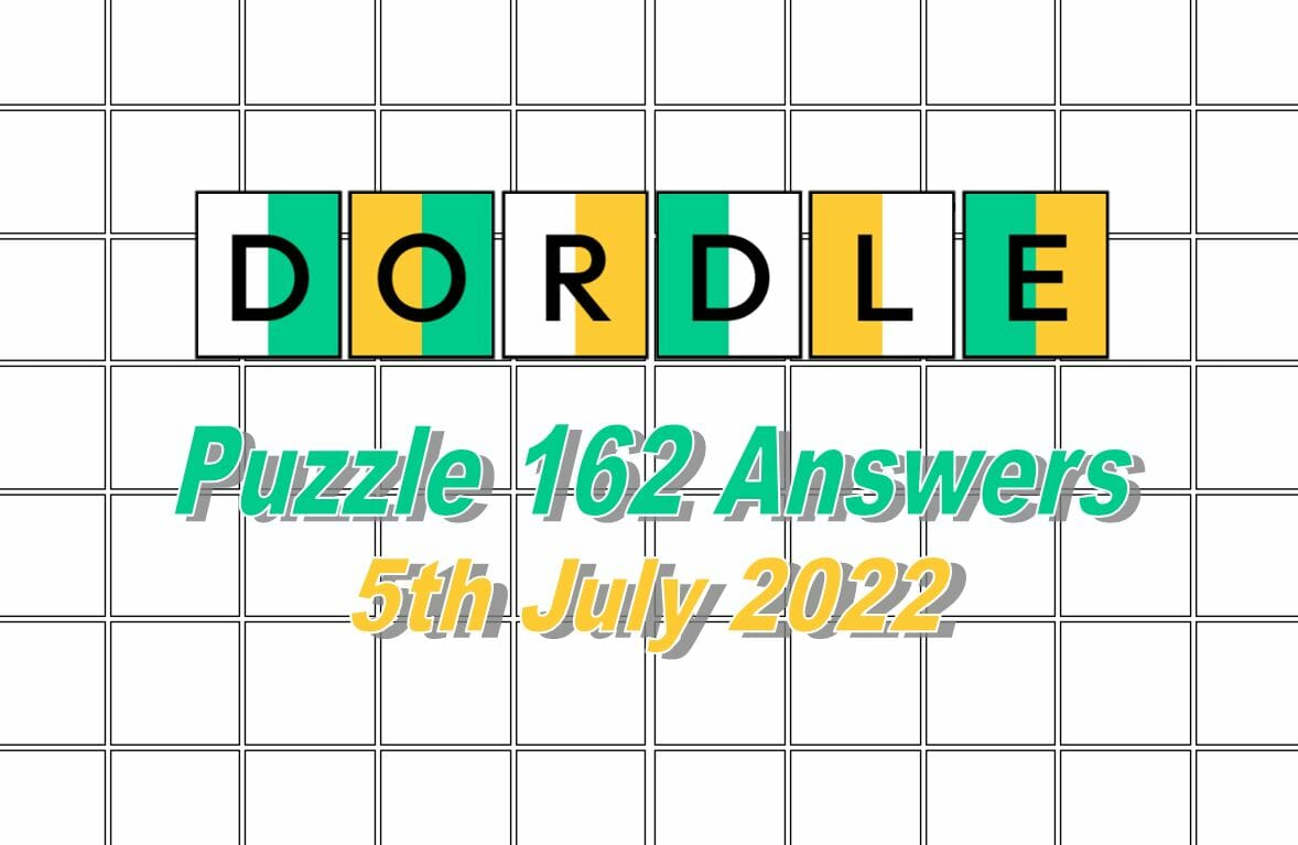 Daily Dordle 162 - 5th July 2022