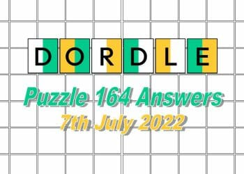 Daily Dordle 164 - 7th July 2022