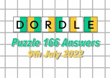 Daily Dordle 166 - 9th July 2022