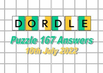 Daily Dordle 167 - 10th July 2022