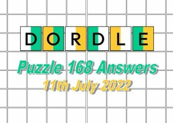 Daily Dordle 168 - 11th July 2022