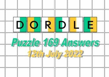 Daily Dordle 169 - 12th July 2022