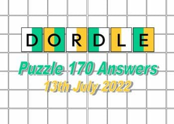 Daily Dordle 170 - 13th July 2022