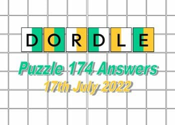 Daily Dordle 174 - 17th July 2022