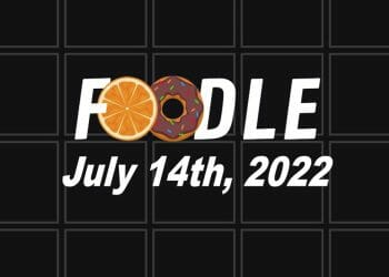 Daily Foodle - 14th July 2022