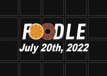 Daily Foodle - 20th July 2022
