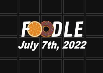 Daily Foodle - 7th July 2022