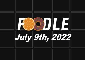 Daily Foodle - 9th July 2022