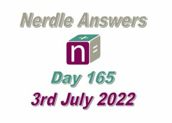 Daily Nerdle 165 - July 3rd, 2022