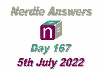 Daily Nerdle 167 - July 5th, 2022