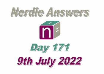 Daily Nerdle 171 - July 9th, 2022